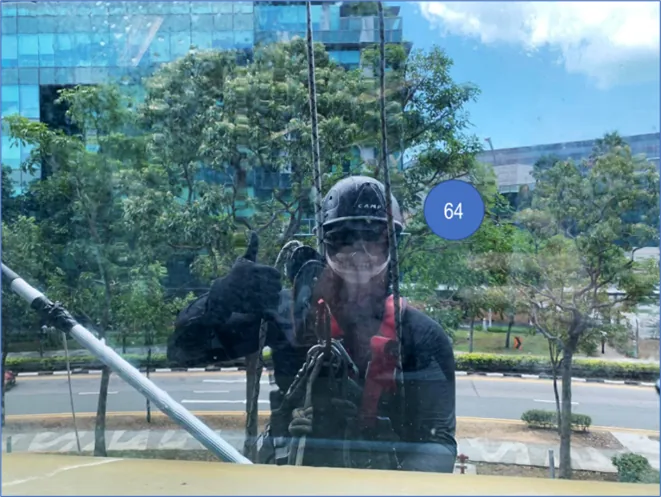 Don’t be afraid if you see this guy behind the window in the office.