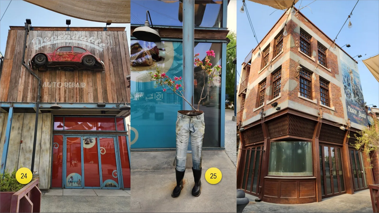 La Mer, seemed to be the place with an eclectic and what it seems rustic architecture.