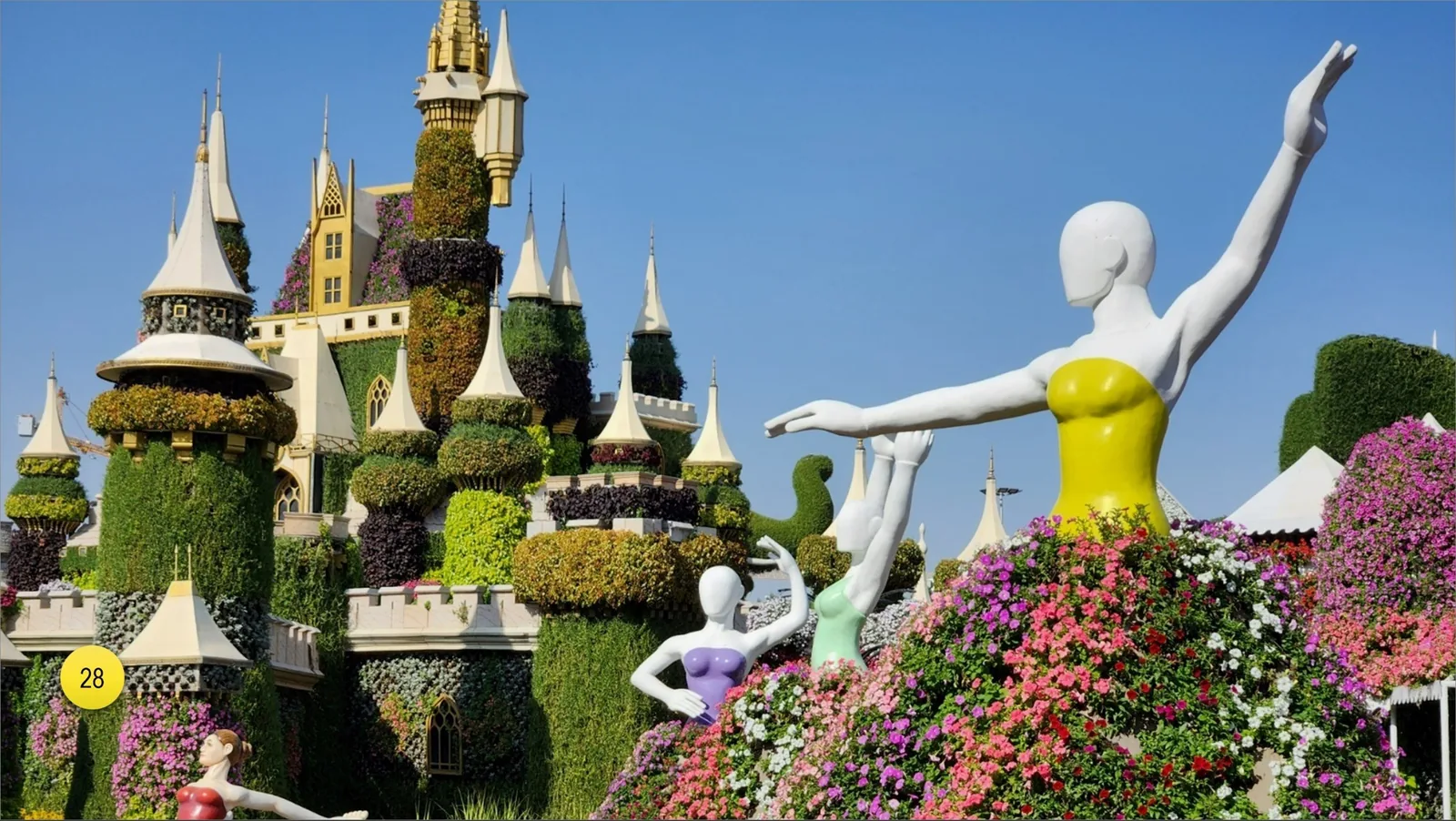 During the season, Miracle Garden opens the doors into a kingdom of thousand flowers of different shapes and forms.