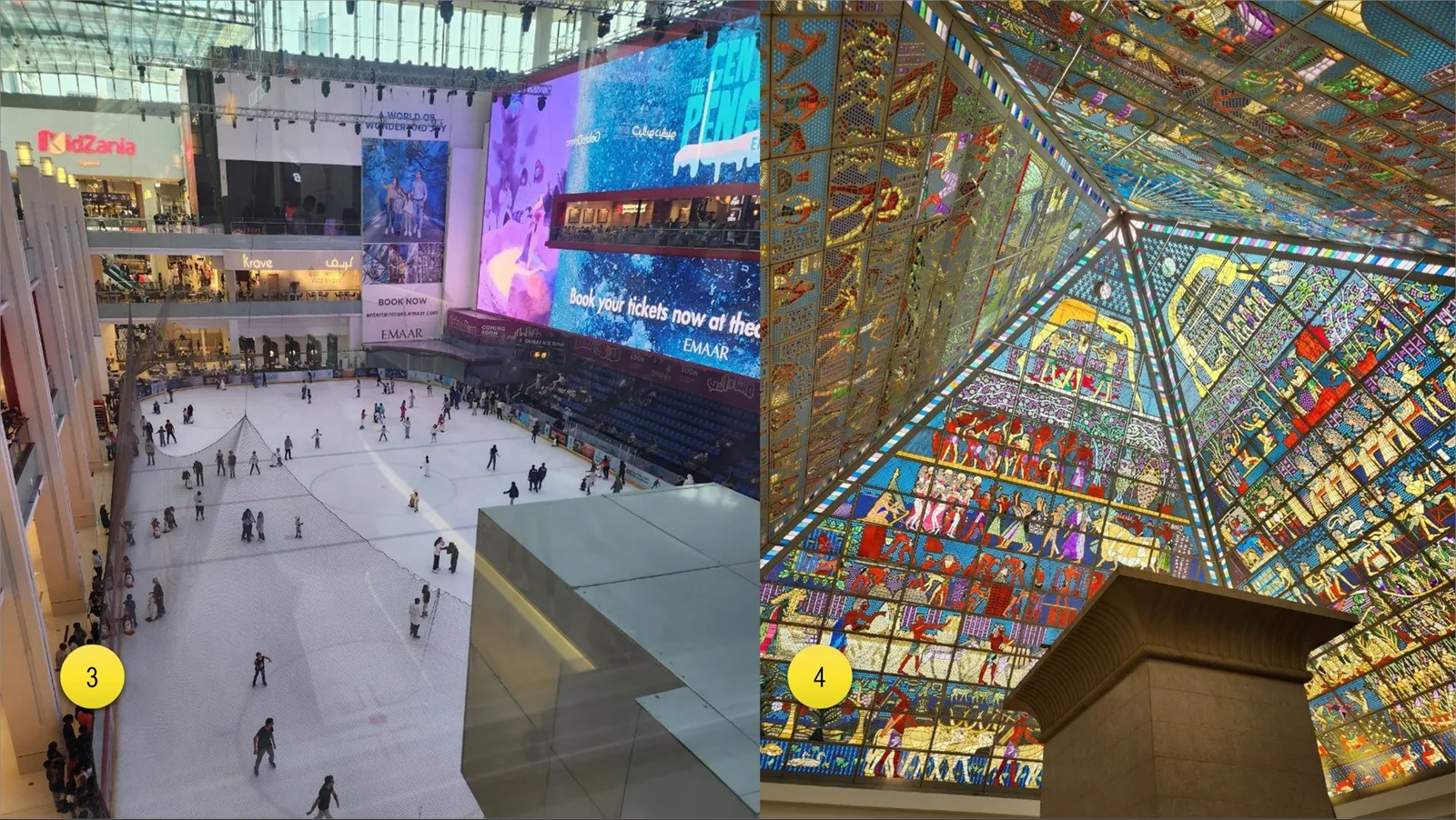 If you get bred and look into switching gears, try an ice rink (3) where you can train or admire others, very well