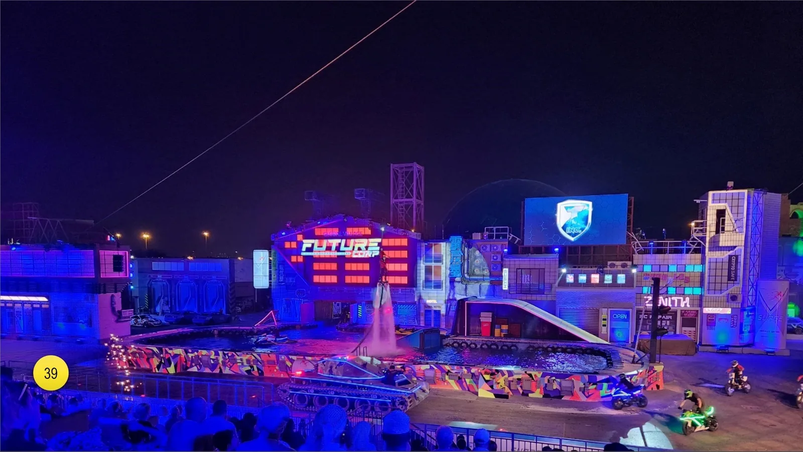 At certain distance from the city, there is a place called Global Village.