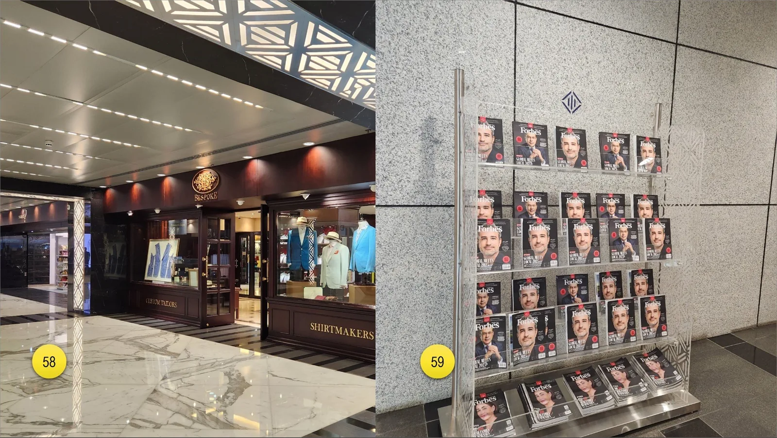 In the business district there are plenty of tailors and haircut places, also called ‘gents saloons’.