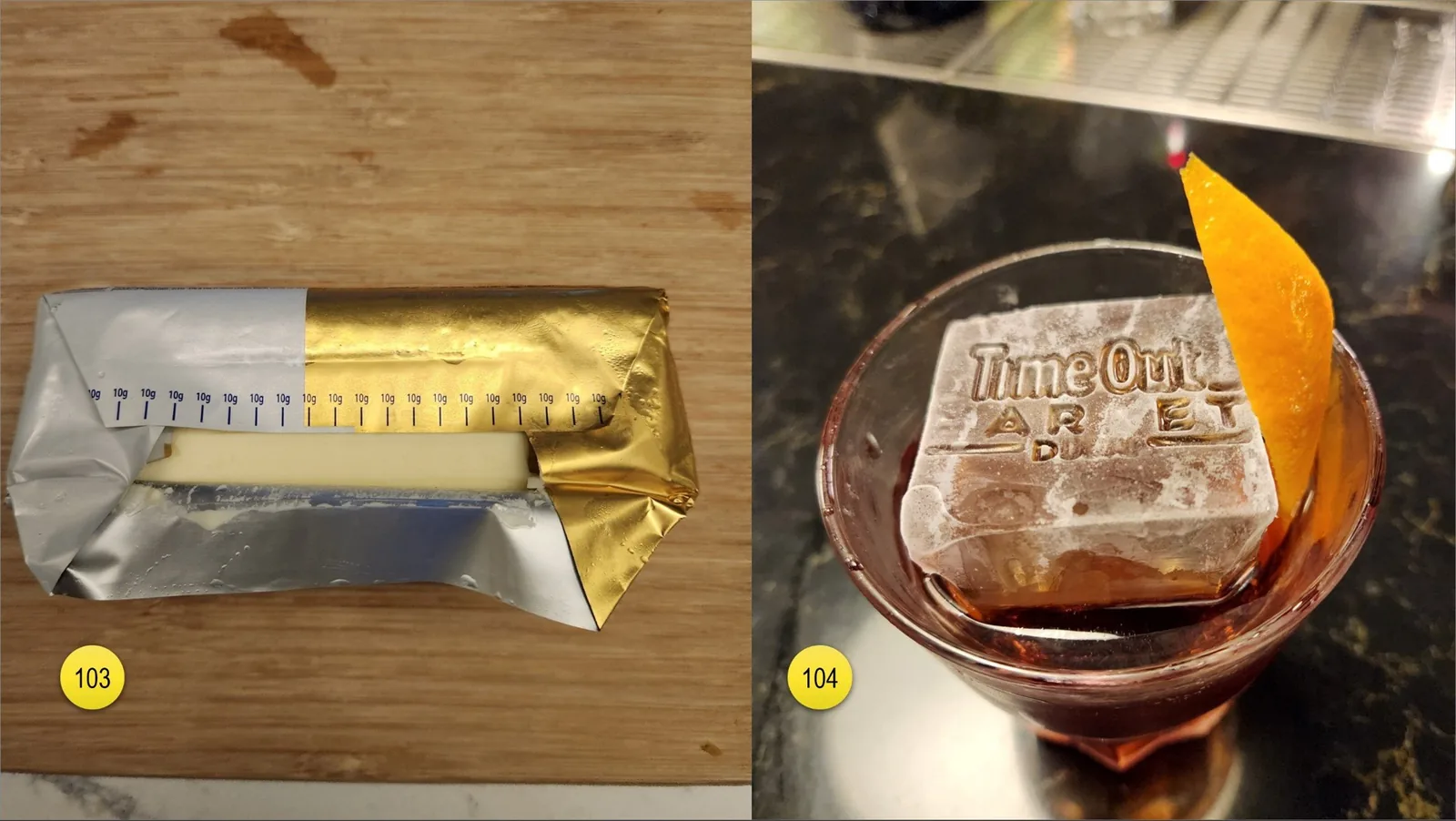 Some of the food has interesting details.
