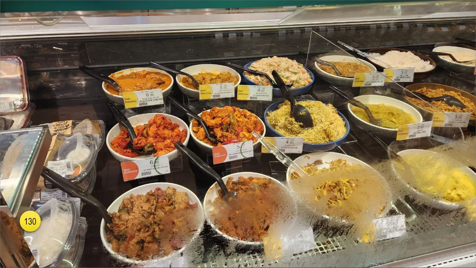 The food that is ready to be consumed also represent different countries depending on the supermarket.