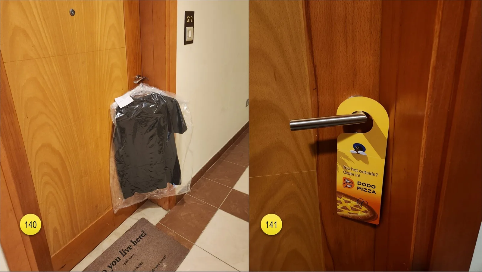 Every time you go back home, there is a little moment of surprise whether it’s yours or someone else’s door.