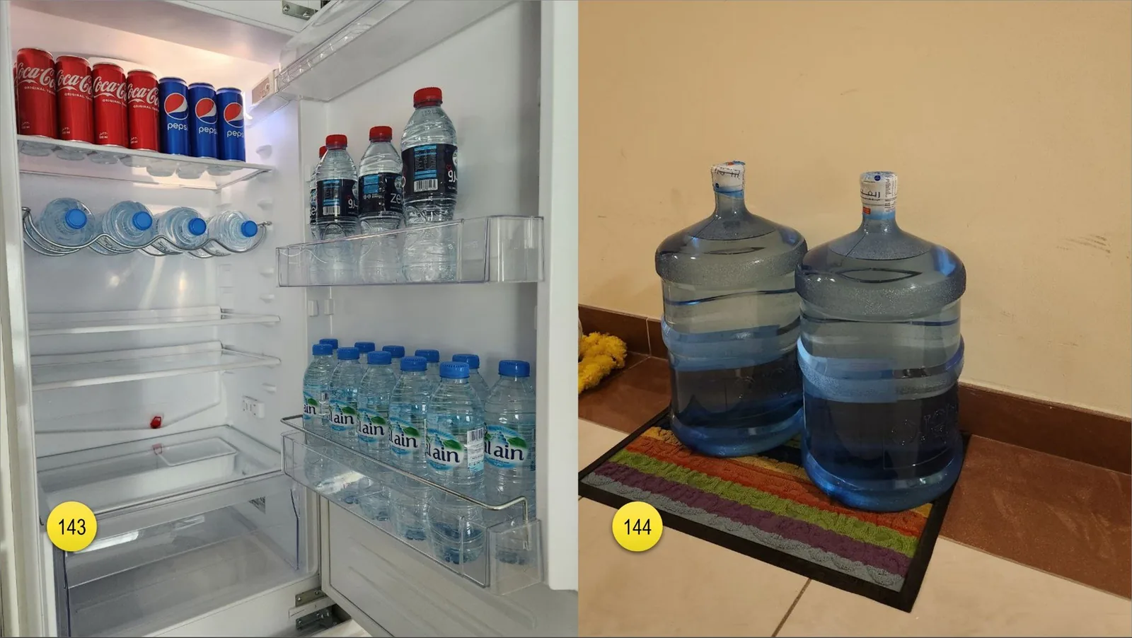 The landlord of your apartment may welcome you with a generously-loaded fridge: you can find water, soft drinks and