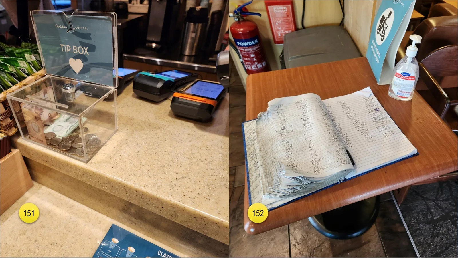 The tipping is not widely spread in Dubai, although you may see the boxes here in there (151) with some cash and coins.