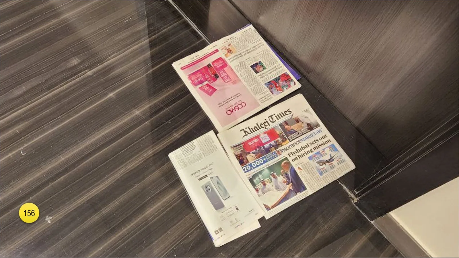 If you walk across the floor of office building, don’t be surprised by press or ads be laying right on the floor.